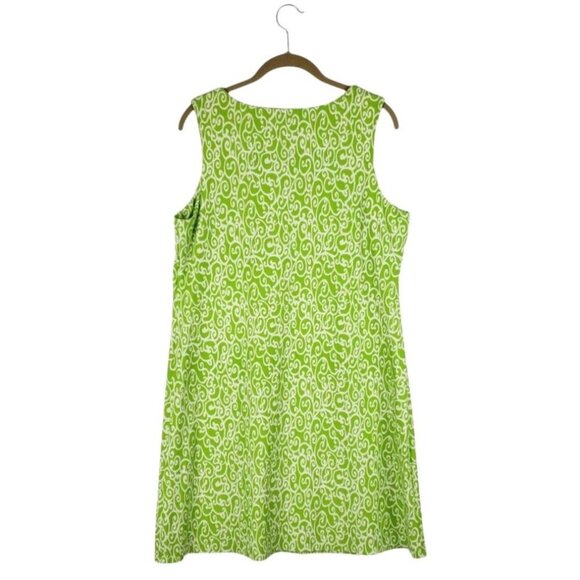 Jude Connally Green Swirl Jude Cloth Sleeveless Beth Dress SIZE-XL - Picture 3 of 5